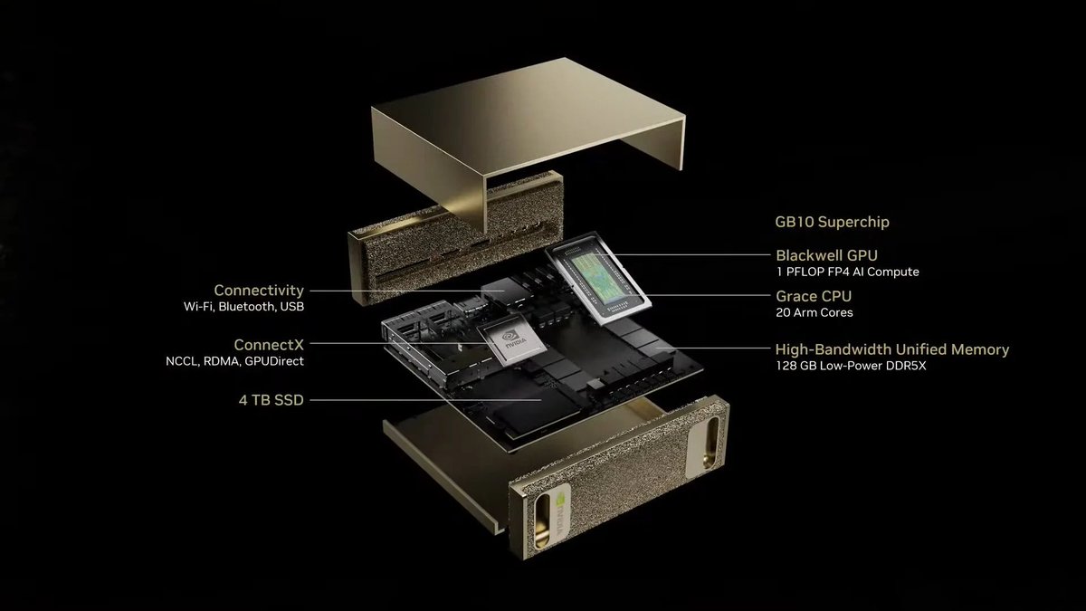 actualites_nrv's tweet image. BREAKING : Nvidia, $NVDA , annonce le projet #DIGITS, un ordinateur personnel à 3 000 $, soit environ 1 000 fois plus puissant qu&apos;un ordinateur portable moyen.
Un #minidatacenter🤯
is.gd/o0cpKG @Frandroid @UlrichRozier
#Nantes #Nice #Nice06