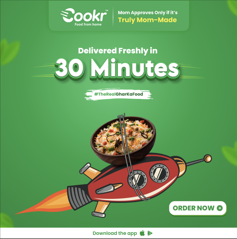 CookrIndia's tweet photo. ⏱️ 30 Minutes is all it takes!
Fresh, mom-made meals delivered faster than your hunger cravings! 🍛💚
📍 Now in Bannerghatta, HSR Layout, and Koramangala.
✨ Expanding soon to all of Bangalore!

Hungry? Order now and taste #TheRealGharKaFood 🚀
📲 Download the Cookr app today!

#cookrindia #BangaloreEats #MomMadeMeals #HomeMadeHappiness #FoodFromHome