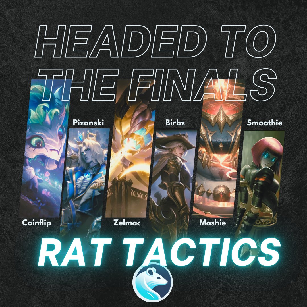 Your favorite Rats are finals bound! Rat Tactics will take on Jolly Rogers Ghost Crew to win it all Wednesday at 8pm