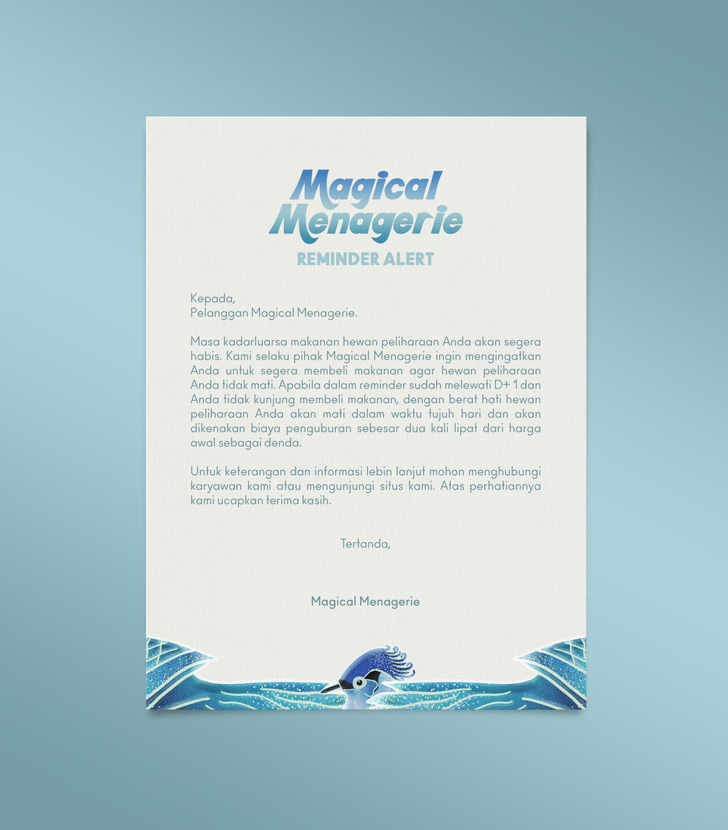 AH_MMEShop's tweet image. ㅤ
ㅤ
          ❪ 𝗙𝗥𝗜𝗘𝗡𝗗𝗟𝗬 𝗥𝗘𝗠𝗜𝗡𝗗𝗘𝗥❗️❫
ㅤㅤㅤㅤㅤㅤ07/01/2025

  | “Jangan lupa beli makanan petnya! Ayo beli pet baru untuk yang belum ada pet!”

📬 : tinyurl.com/MME-R070125
— (𝑇𝑎𝑝 𝑙𝑖𝑛𝑘 𝑓𝑜𝑟 𝑑𝑒𝑡𝑎𝑖𝑙 𝑅𝑒𝑚𝑖𝑛𝑑𝑒𝑟!)
ㅤ
ㅤ