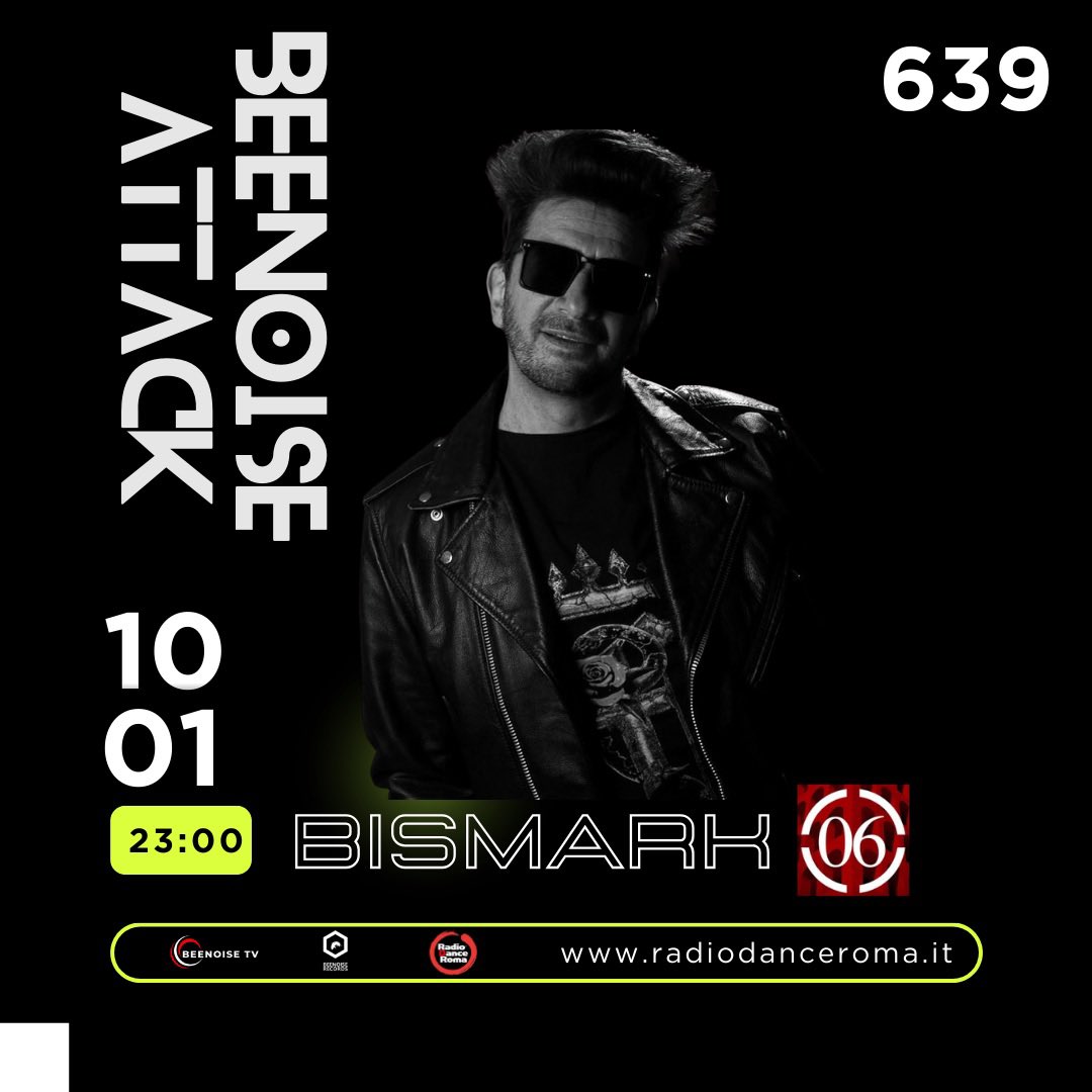 Beenoise Attack with Bismark in Radio Studio Piu’ #ibiza 102 in FM and #radio #dance #roma #techno