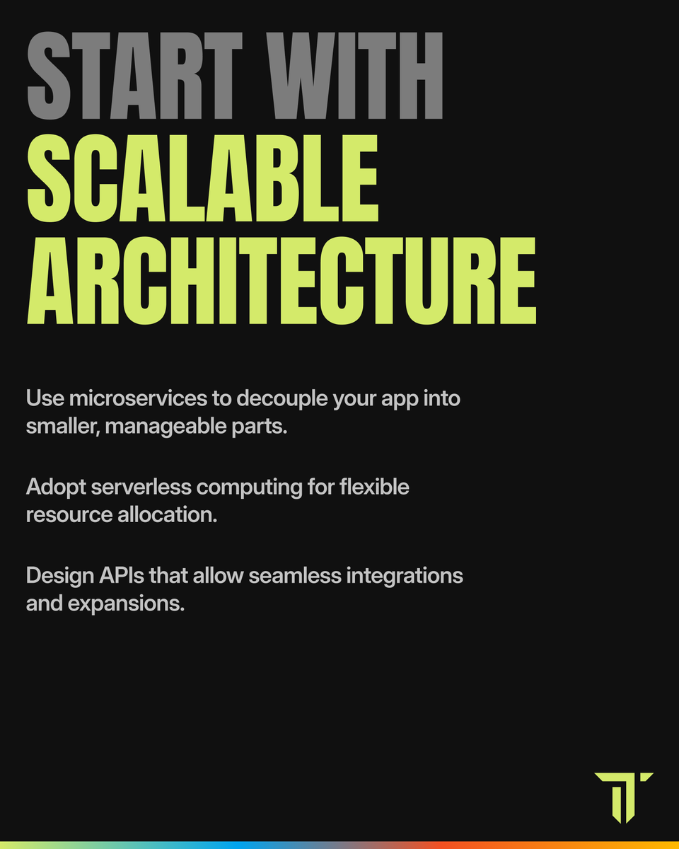 Techiatrix's tweet image. Scaling your web app to 1M users? 🚀
Plan ahead with efficient architecture, caching strategies, and smart database scaling. Don't just grow—thrive under pressure! 💪
#WebDevelopment #Scalability #ScalableArchitecture #ProductDevelopment #Techiatrix