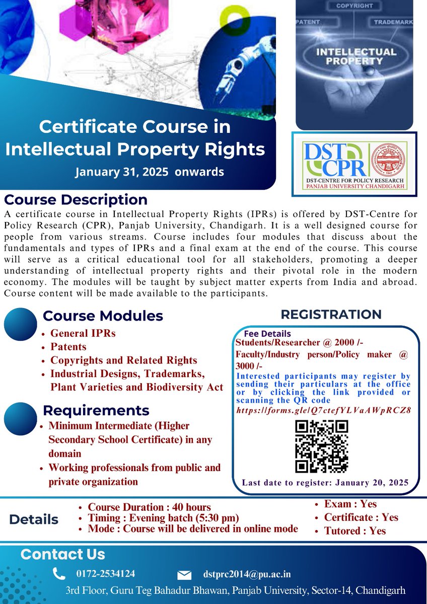We are back again.
Join our course for a deeper understanding of IPRs.
Last date: 20 Jan., 2025