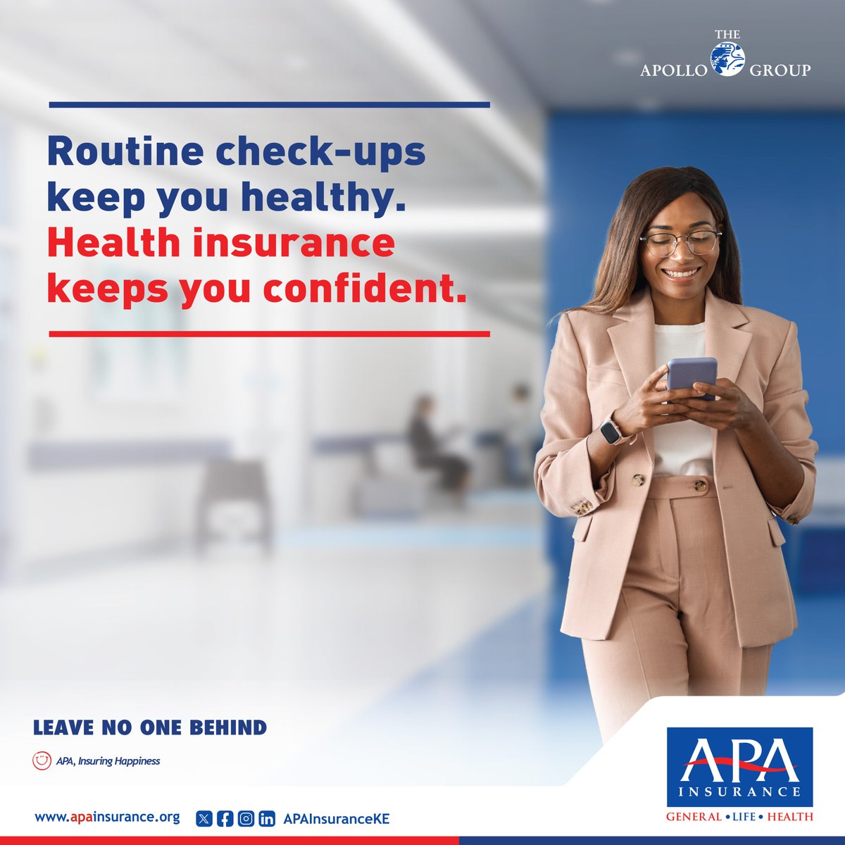 Routine check-ups and screenings made easy with Femina Plus Health Insurance. Protect yourself with benefits like regular wellness visits and peace of mind in uncertain times. Get Femina Plus: bit.ly/3Z7RP8h#APAIns… #LeaveNoOneBehind