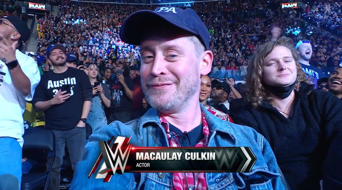 netflix's tweet image. MACAULAY CULKIN #WWEonNetflix