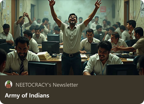 Just posted this article on thoughts and observations about $AI (Army of Indians).

If you want to see inside one of the most hyped launches on <a href="/daosdotfun/">daos.fun</a> this past week, give it a read and let me know your thoughts.

$AI is launching in less than 1 hour: neetocracy.substack.com/p/army-of-indi…