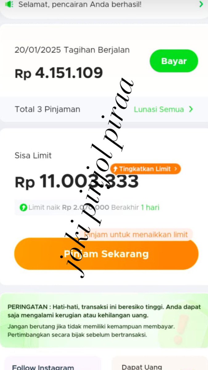 Joki Pinjol byPira 🤎fee akhir tweet media