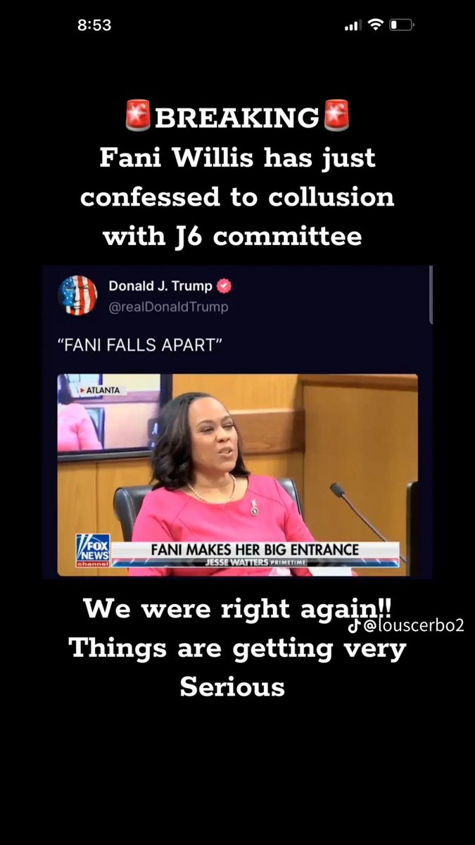 American_153's tweet image. #FaniWillis just confessed to collusion with #J6 committee. They all going down!