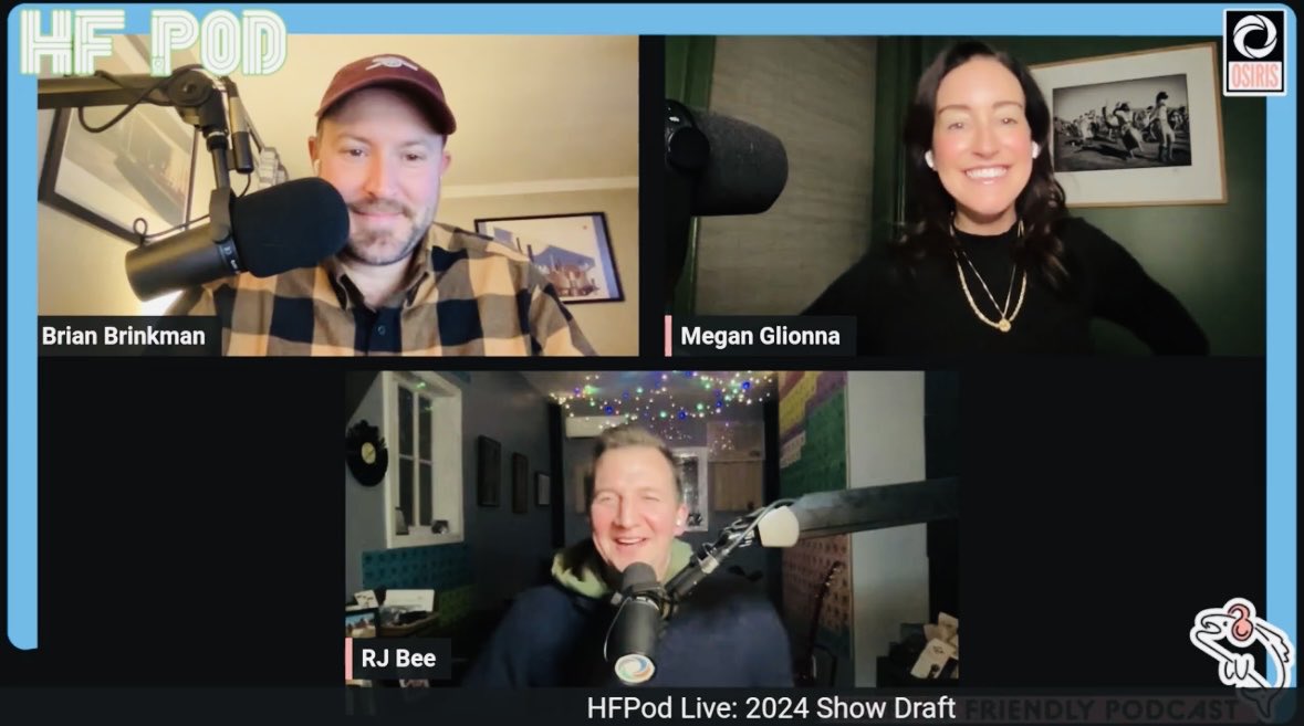 HF Pod (@hfpod) on Twitter photo 2024 Shows Draft is in the books! Check out the episode for CONTEXT, voting will be open for a few days…
Then vote below!
Osirispod.com/vote
<a href="/osirispod/">Osiris Media</a> <a href="/RJBee_2/">rjb</a> <a href="/themegandance1/">the_megan_dance</a> 2024 Shows Draft is in the books! Check out the episode for CONTEXT, voting will be open for a few days…
Then vote below!
Osirispod.com/vote
<a href="/osirispod/">Osiris Media</a> <a href="/RJBee_2/">rjb</a> <a href="/themegandance1/">the_megan_dance</a>