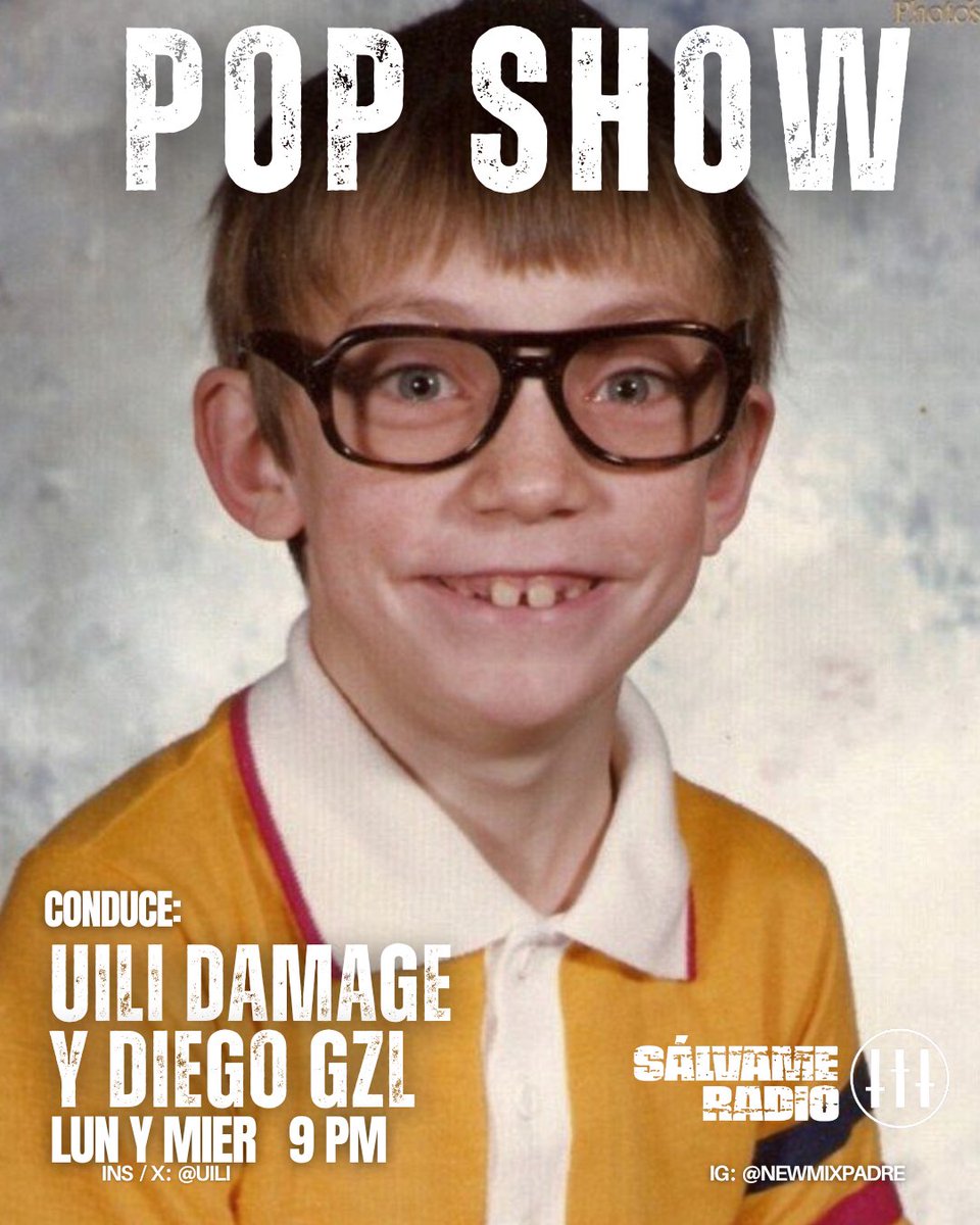 9 PM |  Comunícate con <a href="/uili/">★ uili ★</a> Damage y Diego Gzl @elvital usando #PopShow 

💊 Escúchalo en vivo o en su versión resucitada a la hora que quieras.

salvameradio.com/links