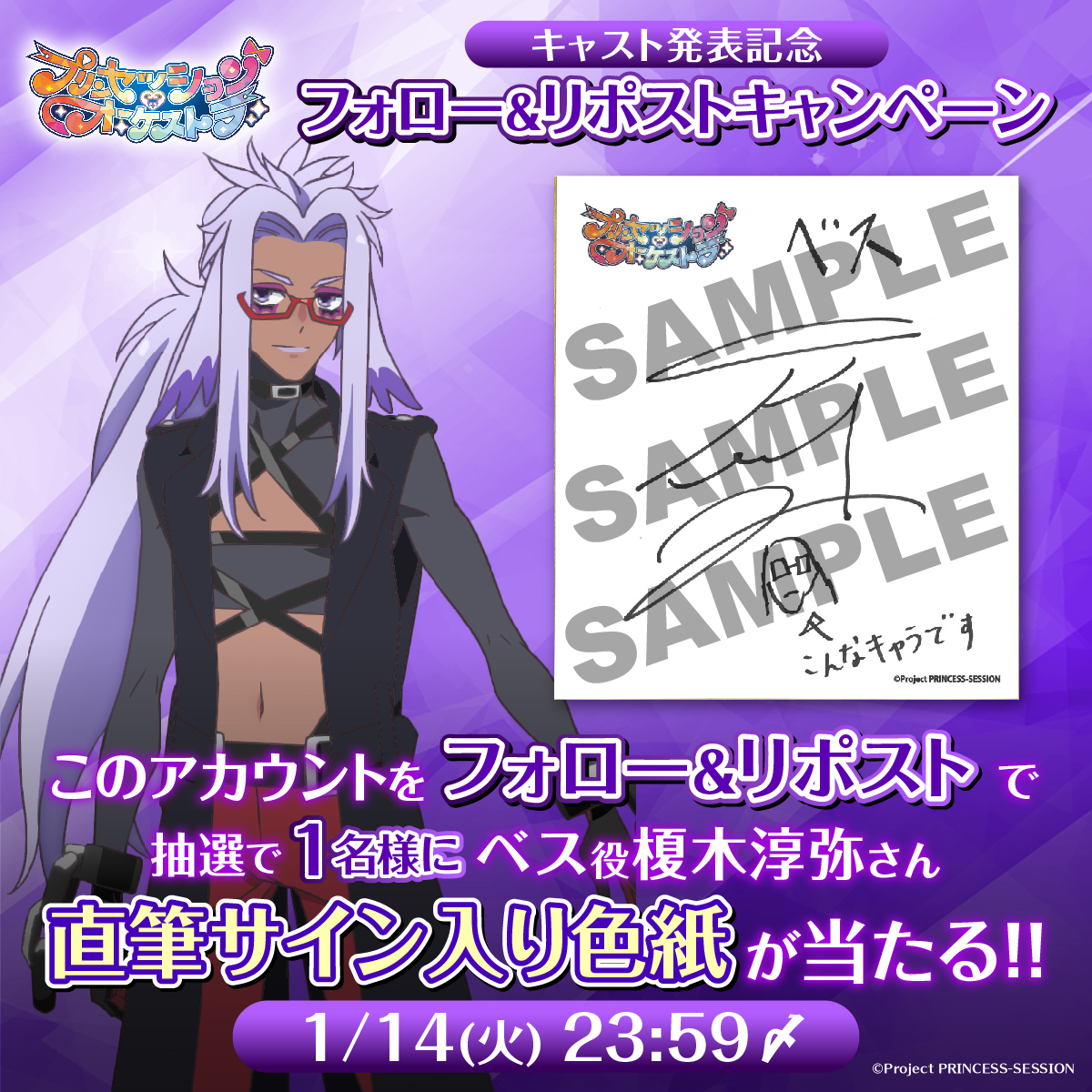 ⋰ 「プリンセッション・オーケストラ」 キャスト発表記念フォロー&RP