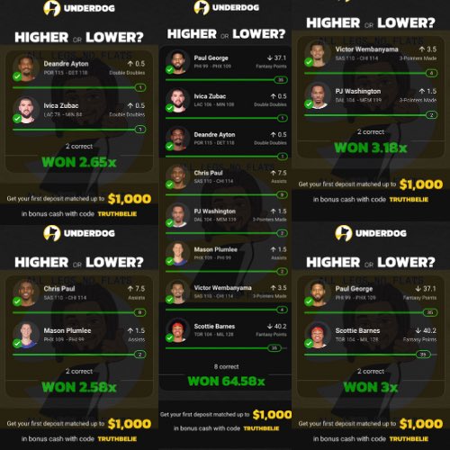 alllegsnoflats's tweet image. What an epic day… 5 for 5 and most importantly hit the heavy hitter…. Good way to start the year… BOOM BABY!!! @UnderdogFantasy I’ll be back tomorrow reloaded