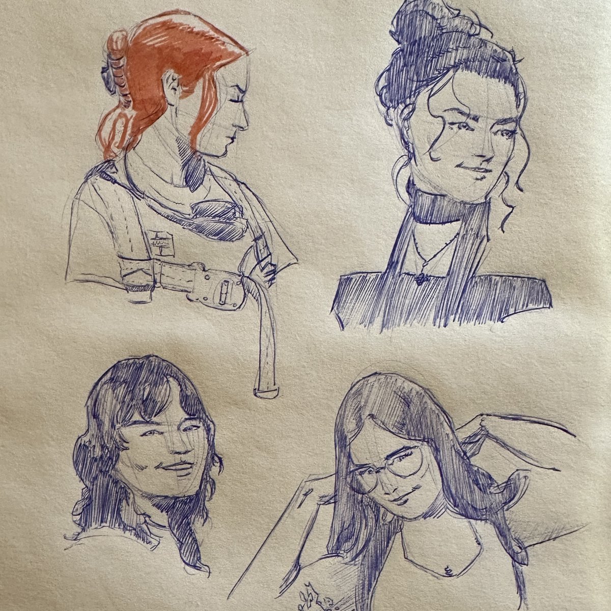rodriguezandy74's tweet photo. Andy B. Rodriguez Art "Portrait Studies" January 2025, ballpoint pen and ink on paper, 9x12 in.
.
#drawing #art #portrait #sketch #ink #women #comicart #conceptart #animation https://t.co/1Ncy5XZ0Iy