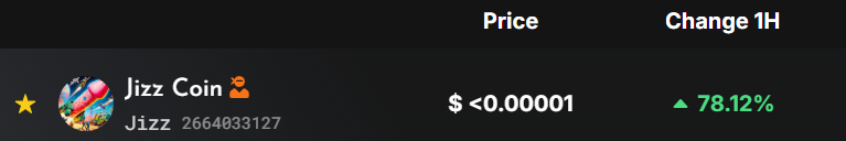 Jizz Coin tweet media