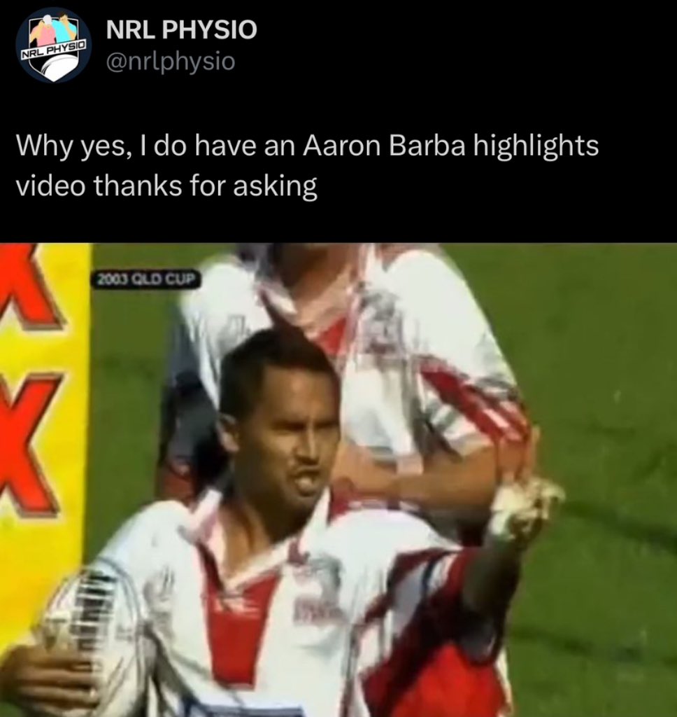 NRL PHYSIO tweet media