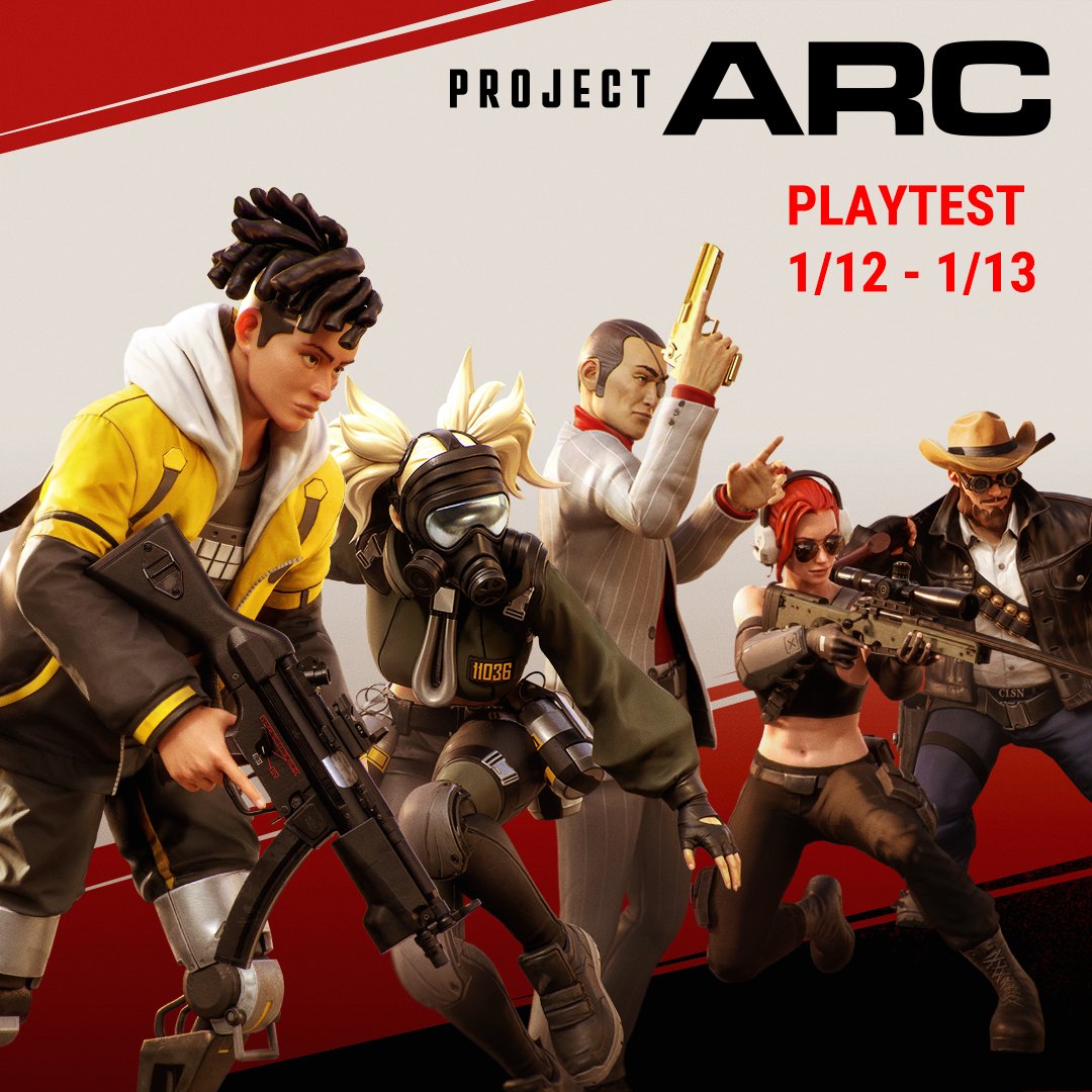 Happy new year everyone!
We’re excited to announce the Project ARC Early Supporter Playtest.
Apply here, and join the fun this weekend!
bit.ly/ARCplaytest
Playtest Schedule:
(NA) January 11 ~ 12 : 7:00 PM – 10:00 PM (PST)
(EU) January 11~ 12: 7:00 PM – 10:00 PM (CET)