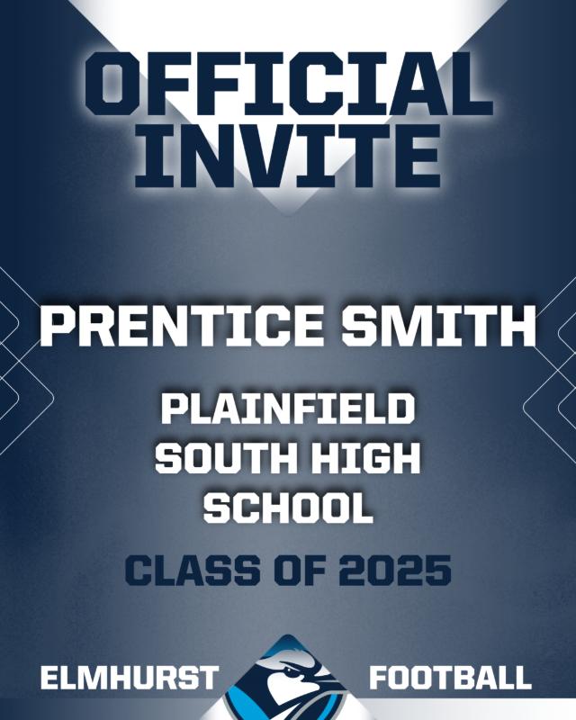 PrenticeSmith23's tweet image. After a great visit, @elmhurst_u, I am blessed to receive an offer from @ElmhurstU_FB ! Thank you, @CoachMurray_EU ,@Rich_DBs,@Coach_Tahaney, and the rest of the Elmhurst staff for letting me be a part of this program ! 
@PSHScougarFB @PSHS_Athletics @PrepRedzoneIL