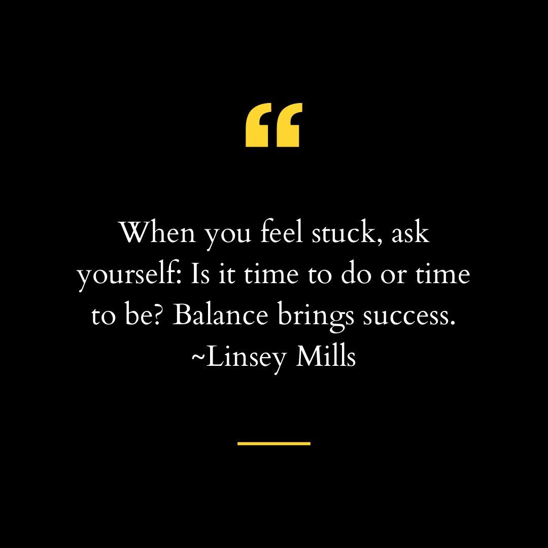 Linseymills's tweet image. When you feel stuck, ask yourself: is it time to do or time to be? Balance brings success. ~Linsey Mills
#successmindset #SuccessJourney #fowardthinking #successquotes #lifequotes
Follow #currencyofconversations #callinzgroup #simplyoutrageous