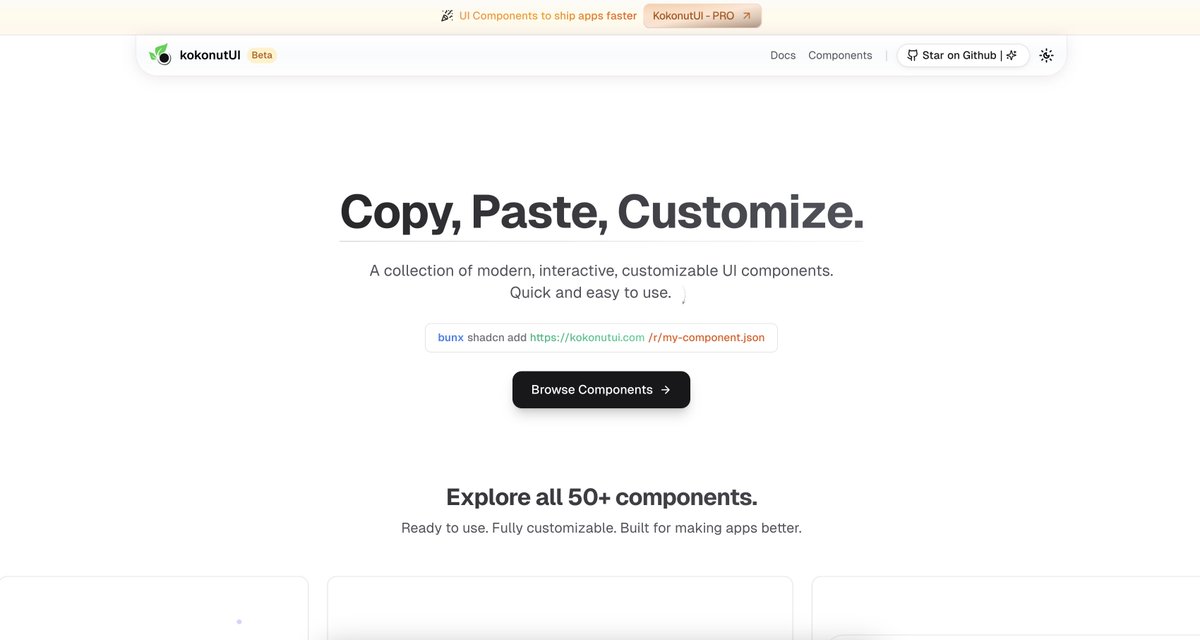 Hartdrawss's tweet image. Top 10 Shadcn Component Libraries to build EPIC WEBSITES 🔥