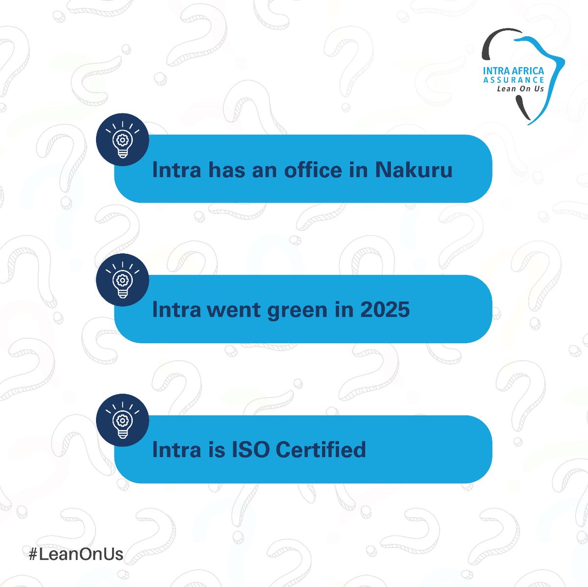 intraafrica's tweet image. Let's find out how much you know about Intra after all this time, seeing and meeting the people. #LeanOnUs #KnowUS