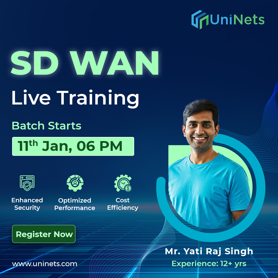 uninets53's tweet image. 📷 Master SD-WAN with expert-led training starting 11th January!  Enroll now: shorturl.at/FgyRj
course content: shorturl.at/6rxie
#SDWAN #NetworkingTraining #SDWANTraining #UniNets #CareerGrowth #NetworkEngineering #ITNetworking #TechTraining ##SDWANSolutions
