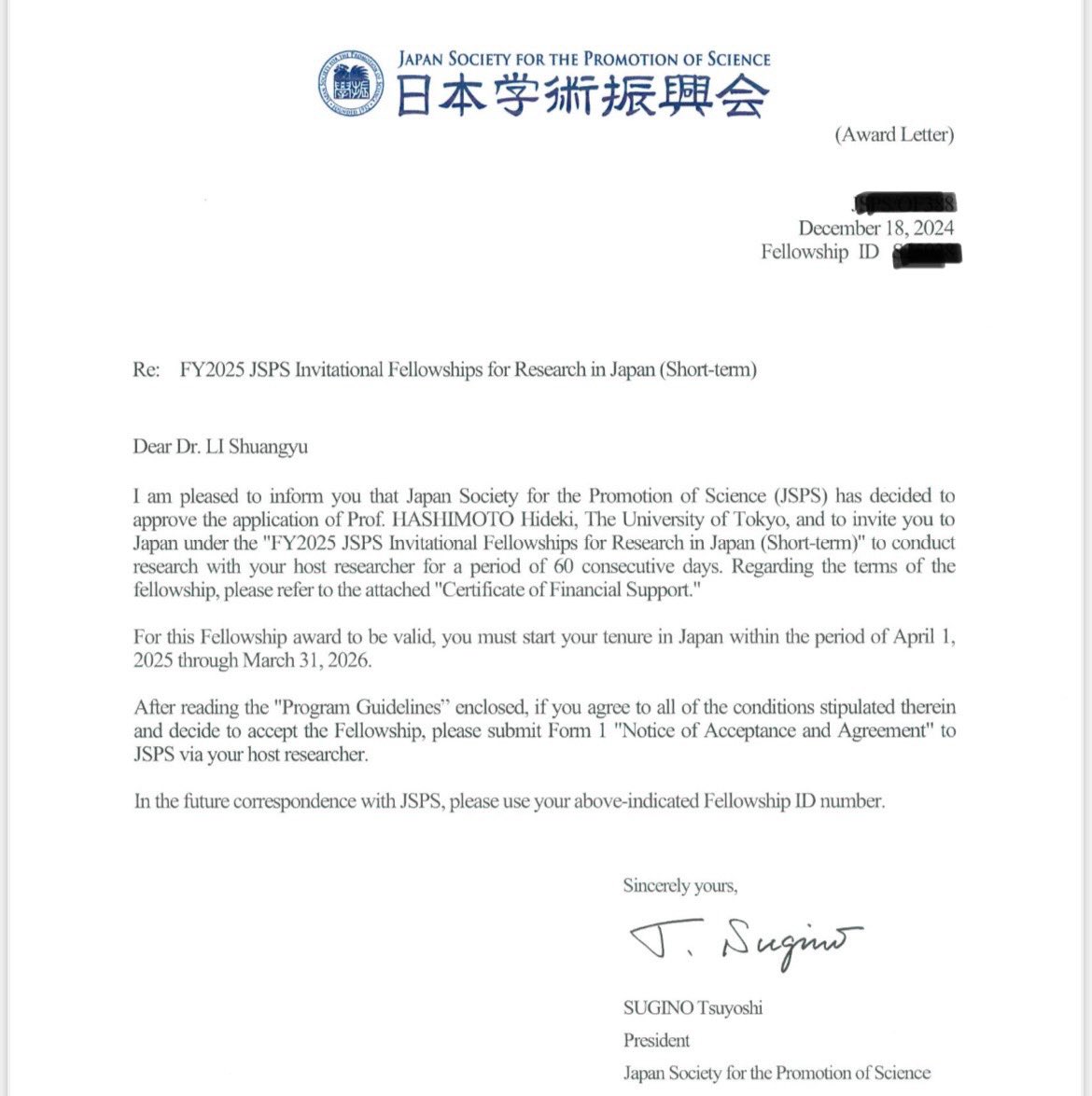 S Li (@bennyleeshuang) on Twitter photo Deeply honored to be awarded the prestigious fellowship by <a href="/jsps_sns/">JSPS 独立行政法人日本学術振興会(学振)</a> This will allow me to share insights from my work on embedding and researching diversity and cultural competency in UK medical education with the Japanese academic and professional community. #MedicalEducation Deeply honored to be awarded the prestigious fellowship by <a href="/jsps_sns/">JSPS 独立行政法人日本学術振興会(学振)</a> This will allow me to share insights from my work on embedding and researching diversity and cultural competency in UK medical education with the Japanese academic and professional community. #MedicalEducation