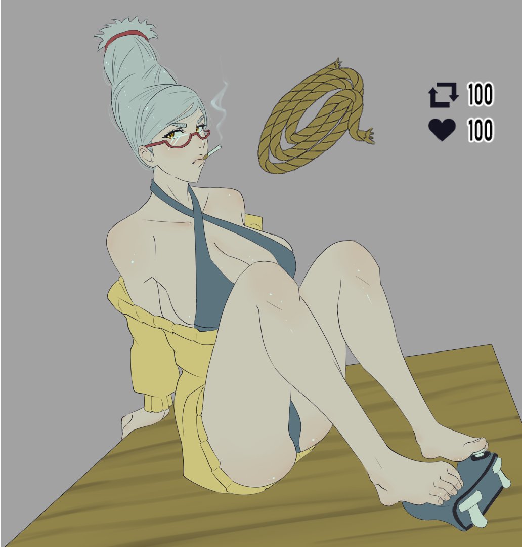 Do you think you can tie up Grandma? Only one way to find out... 100 likes and RT
#dandan #seiko #ayase #bondage