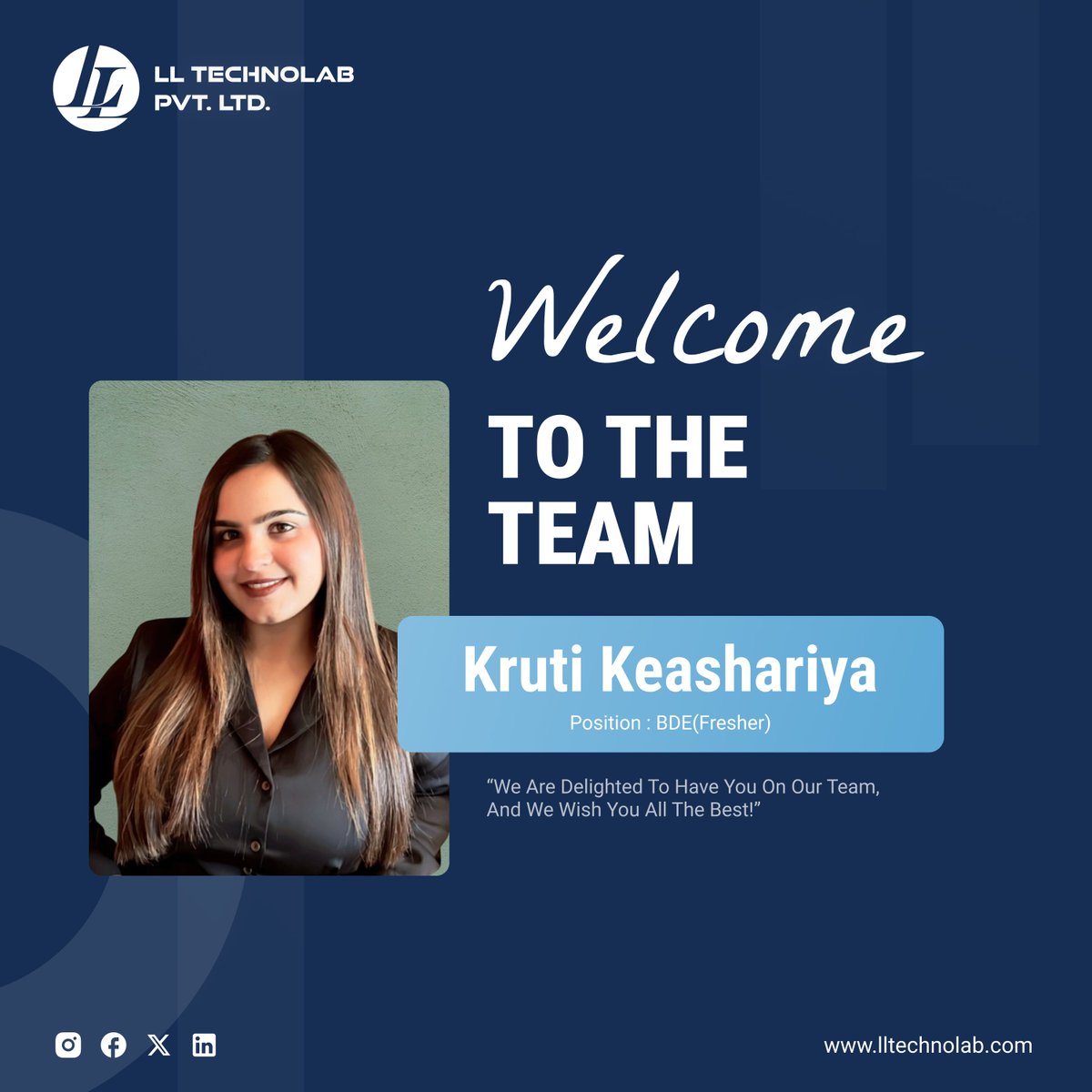 ll_technolab's tweet image. Welcome aboard! We&apos;re so excited to have you join the team and can’t wait to see the energy and expertise you bring.

Here’s to an incredible journey ahead, filled with creativity, success, and growth!

#welcomeonboard #newhire #lltechnolab #JoinTheTeam