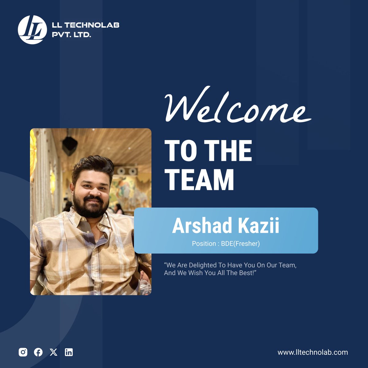 ll_technolab's tweet image. Welcome aboard! We&apos;re so excited to have you join the team and can’t wait to see the energy and expertise you bring.

Here’s to an incredible journey ahead, filled with creativity, success, and growth!

#welcomeonboard #newhire #lltechnolab #JoinTheTeam
