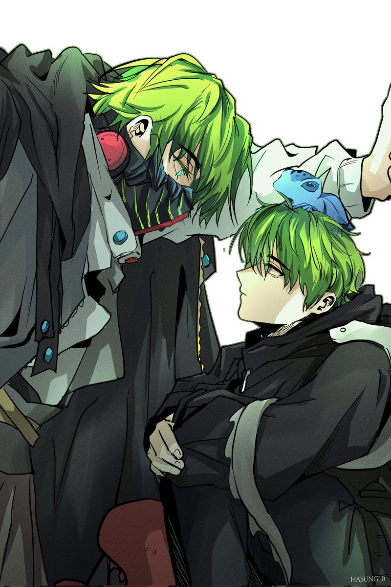 연재물 표지로 쓰려고 넣었던 커미인데
역시 난 같은 인물의 다 컸을 적 + 어릴 적 모습이 한 캔버스에 담기는 걸 진짜진짜 좋아하는 듯...