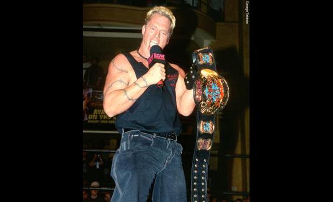 HoursOfWrestlin's tweet photo. On this day in 2001, The Sandman won the ECW World Heavyweight Championship for the 5th and final time at Guilty as Charged #ECW #GuiltyasCharged #ECWTitle #ECWChampionship https://t.co/YvUCXAciMe