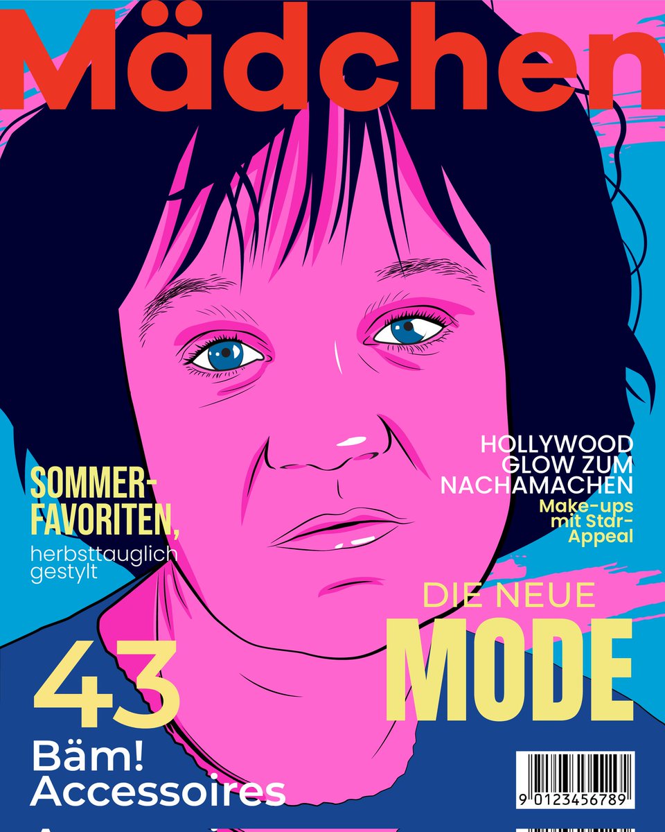 andisainer's tweet photo. Magazin-Cover, Modell basierend auf einem Foto von @bine_friedrichx Danke, dass ich dich zeichnen durfte.
#illustration #illustrator #covermagazine #GraphicDesigner https://t.co/rmDIckr3NN