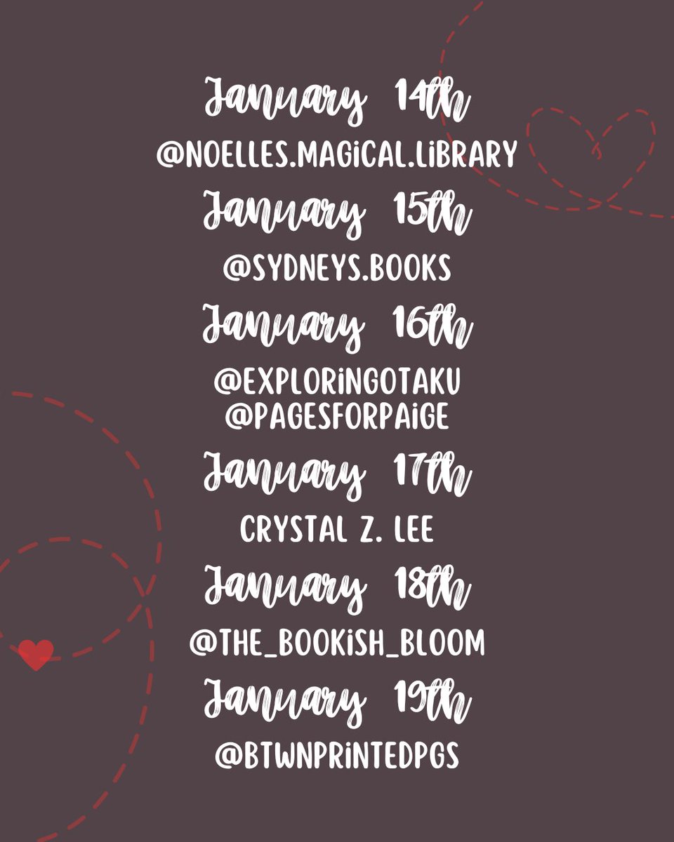 Colored Pages Book Tours (@coloredpagesbt) on Twitter photo Ex Marks the Spot tour schedule!
Welcome to our tour of Ex Marks the Spot by <a href="/gloriacchao/">Gloria Chao | THE EX-GIRLFRIEND MURDER CLUB</a> from <a href="/PenguinTeen/">Penguin Teen</a>! The tour will take place from January 6th to January 27th, 2025. Ex Marks the Spot tour schedule!
Welcome to our tour of Ex Marks the Spot by <a href="/gloriacchao/">Gloria Chao | THE EX-GIRLFRIEND MURDER CLUB</a> from <a href="/PenguinTeen/">Penguin Teen</a>! The tour will take place from January 6th to January 27th, 2025.