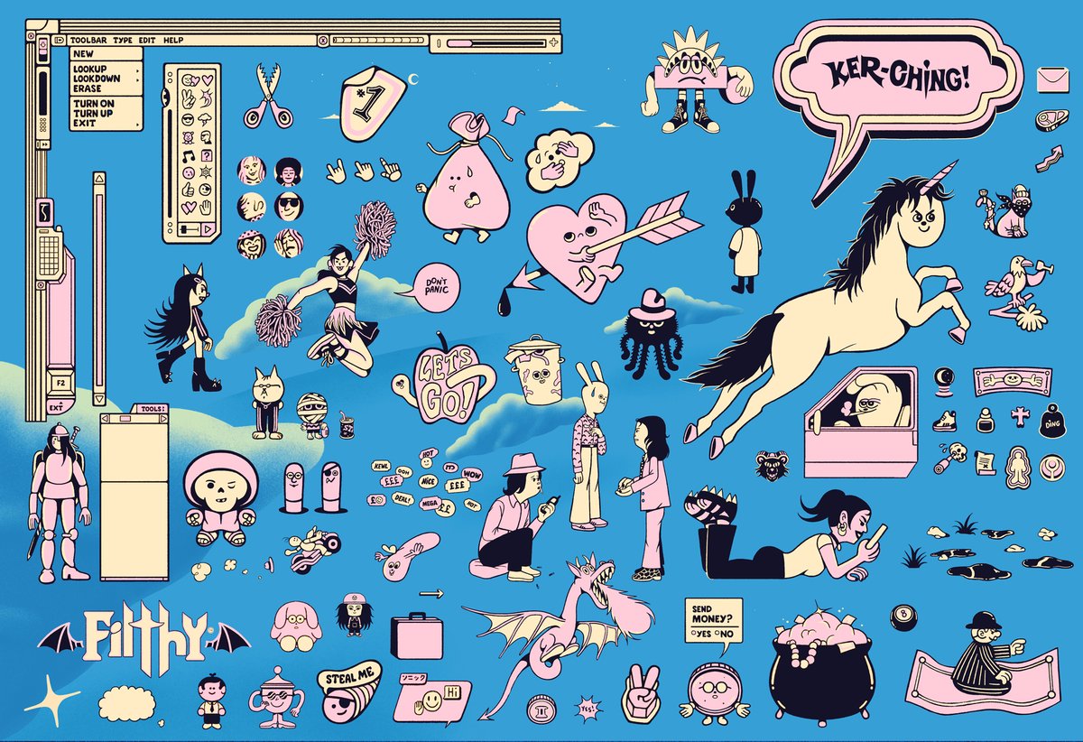 'Explosion at the Clip Art Factory' 
(2023)