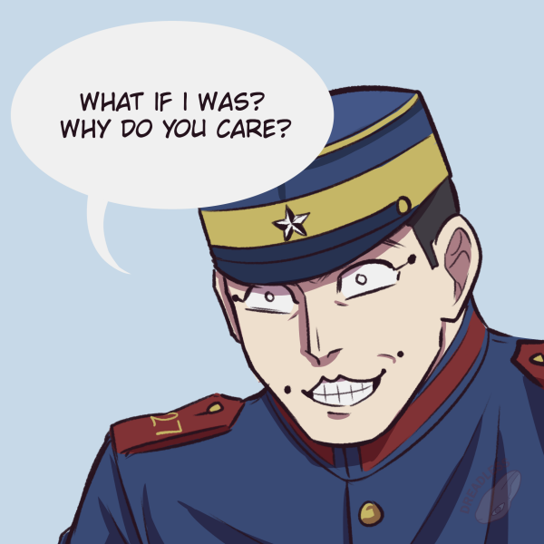 DreadlessRabbit's tweet photo. Ogata and Usami canon moment. https://t.co/AQKBI8nGZw