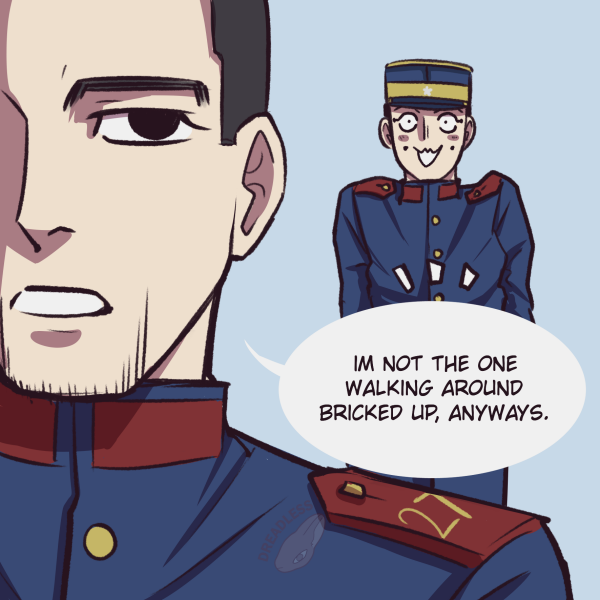 DreadlessRabbit's tweet photo. Ogata and Usami canon moment. https://t.co/AQKBI8nGZw