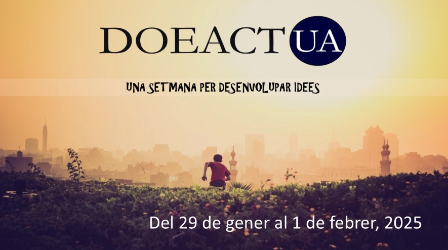 📣#PrenNota
No et perdes aquesta nova edició DOEACTUA !
El teu punt de trobada formativa i innovadora per a emprenedors universitaris. 
Quatre intensos i productius dies per a convertir la teua idea en un projecte viable. 
📝+info i inscripcions: centroempleo.ua.es/va/emprendimie…
<a href="/Ideactua/">DOEActUA</a>