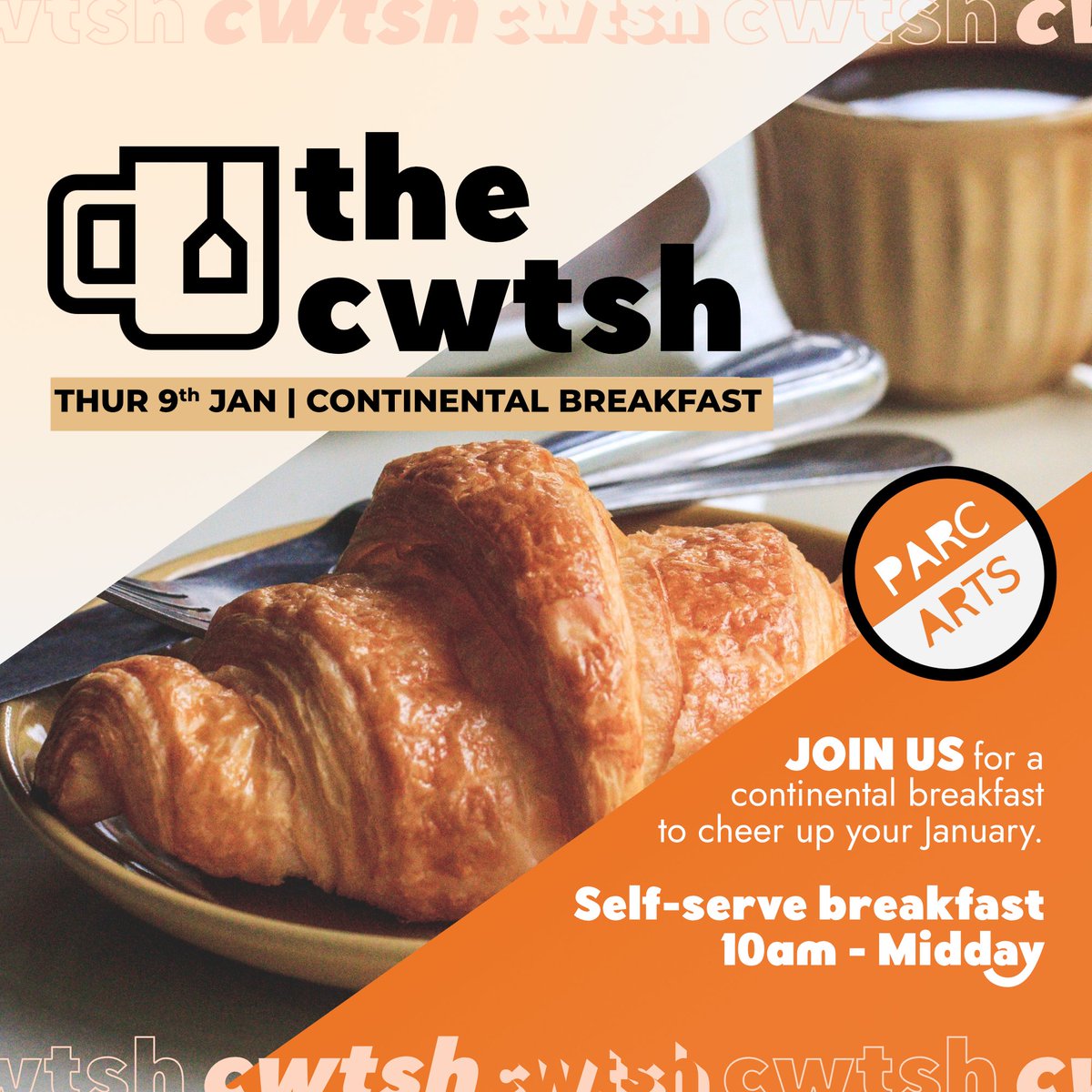 Here’s something to cheer up your January!
The Cwtsh is back THIS Thursday - PLUS a delicious FREE brekkie!
Join us from 10am we can’t wait to catch up with you all.
Everyone welcome!
