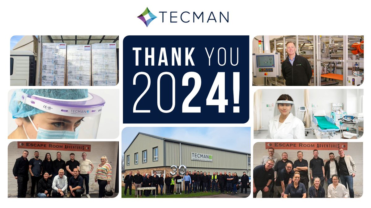 To ease you into the #NewYear, here are some of our key #2024 moments: on-boarding new distributors to expand the supply of advanced #PPE around the globe, investment in new #manufacturing capabilities and celebrating 30 years of Tecman!