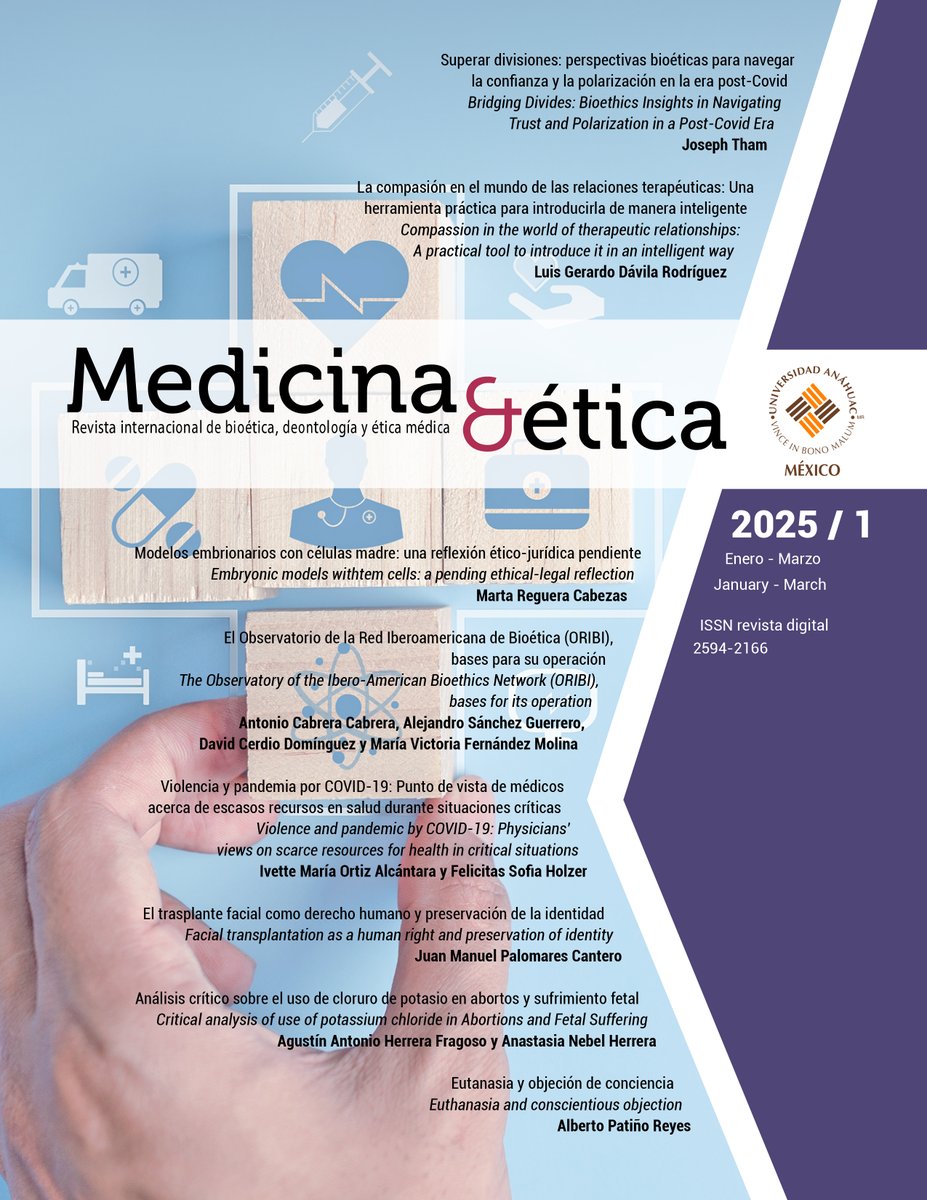 Bioetica_APRA's tweet photo. #NewPublication📚Bridging Divides: #Bioethics Insights in Navigating Trust and #Polarization in a Post- #COVID Era by Prof. Joseph Tham - Medicina y Ética - January-March 2025 - Vol. 36 - No. 1

🔗https://t.co/ieAkV4Pgru

@AteneoUPRA https://t.co/CKiI7XgfZm