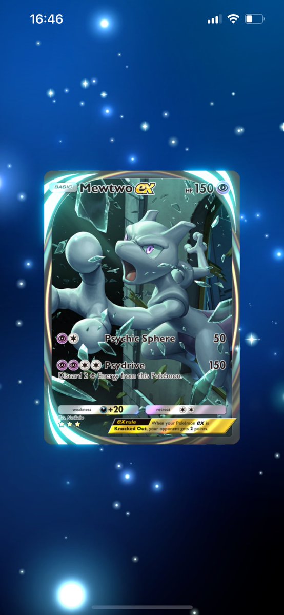 DeeDee_pokemon's tweet photo. Just got these two amazing cards from @PokemonTCGP 🦋
Don't know if they’ll be good in battle, but this Mewtwo art is absolutely terrific!
#Pokemon #PokemonTCGPocket #PokemonTCG #PokemonUNITE #MewtwoEX #GengarEX https://t.co/T1wbf18cb1