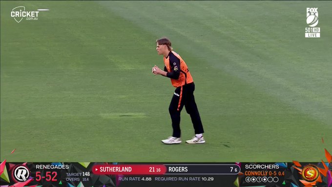 Skipper Sutherland goes BIGG! 📹 Credits: Twitter/BBL