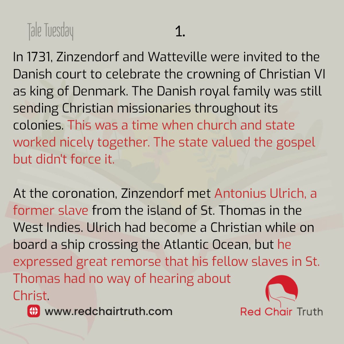 redchairtruth1's tweet photo. A royal coronation, a slave’s heartfelt plea, and a restless night that sparked a world-changing mission.
Dive into a story of courage, faith, and relentless hope this Tale Tuesday
#RedChairTruth #TaleTuesday #Godsgenerals #NikolausLudwig #Zinzendorf #Revivalist #ItaUdoh https://t.co/DlmSknaFOc