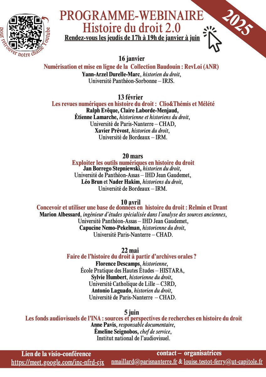 Le programme :