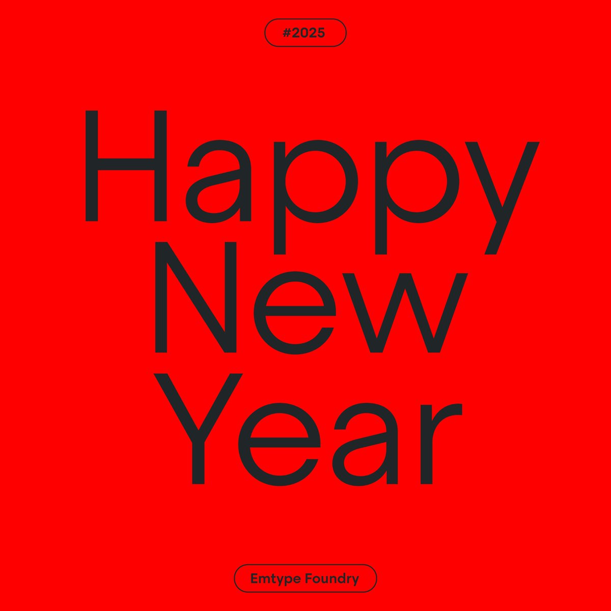 emtype's tweet photo. Happy New Year!
β
https://t.co/RhsUWwf7nH
β
#steradian #font #typeface #typography #testfonts #digitalarchive #type #design #fontdesign #typedesign #creativeboom #visualjournal #freetrials #thebrandidentity #designfeed #type01 #graphicindex #365typefaces #youaretypography #visualgraphic