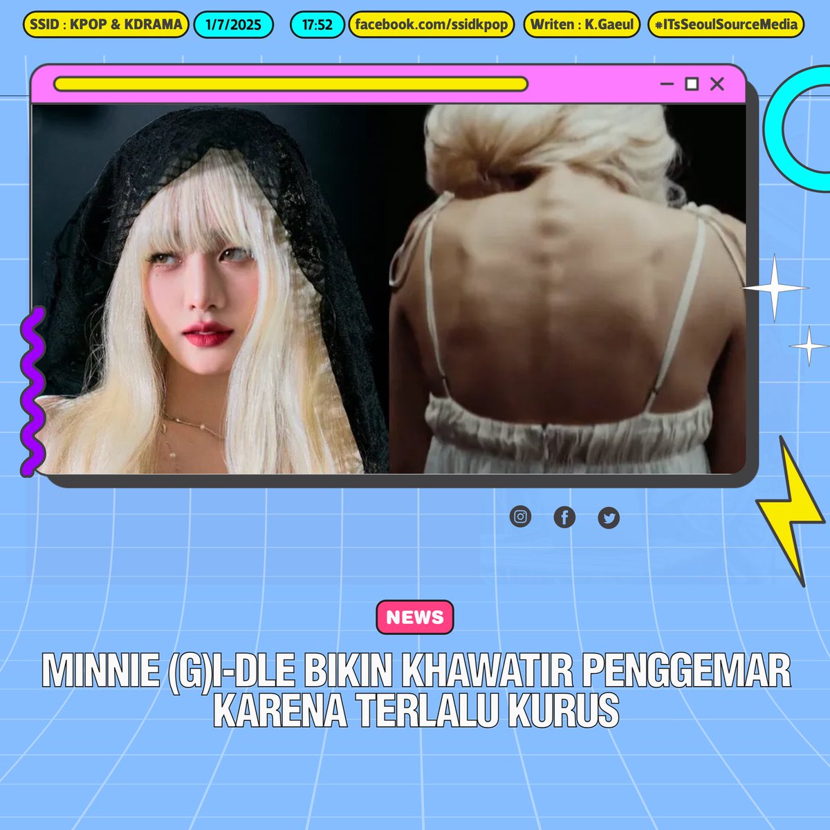 kpopdankdramaid's tweet image. #MinniePreDebut Mengejutkan Fans dengan Penampilan #Dramatis dan #Kurus yang Mengkhawatirkan

Baca: ssmedia.my.id/2025/01/07/min…
-BiBiNimerva