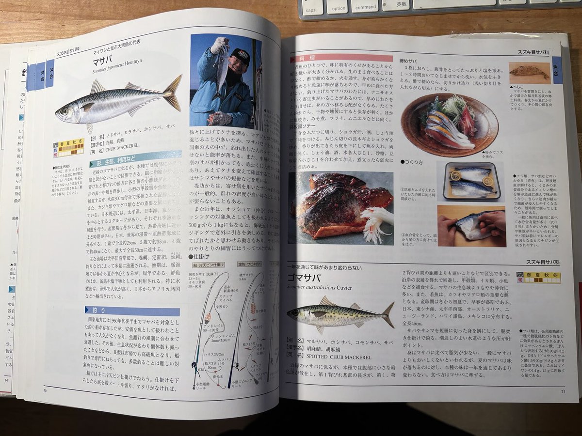 今日古本屋で見つけて買った「釣り魚図典」が面白い！ボクは全然釣りを