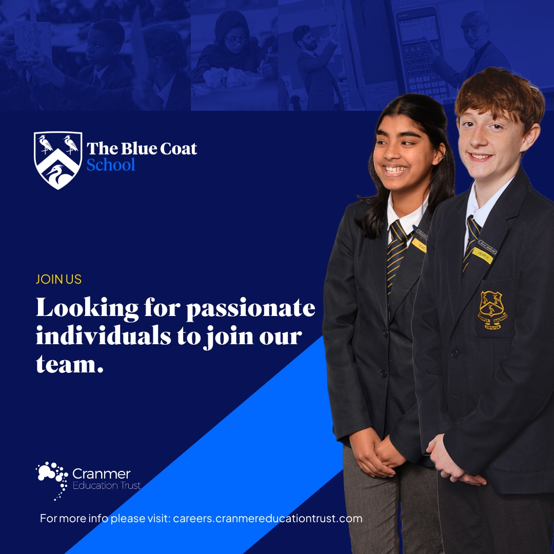 BCOldham's tweet image. WE ARE HIRING!  We are recruiting Invigilators for Exams taking place in May/June 2025. For further details, including how to apply to join our outstanding school please visit: careers.cranmereducationtrust.com/vacancies #Invigilator #Exams #ProudtobeBlue #Jobs