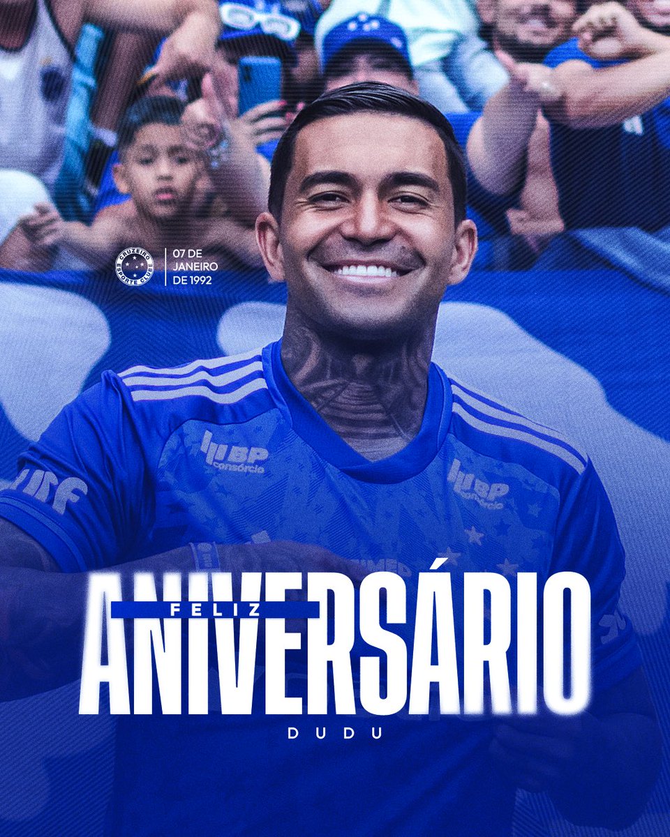 Cruzeiro's tweet photo. 🎂🦊 Hoje o Cria comemora mais um ano de vida, Nação Azul! Desejamos ao Dudu felicidade, saúde e muitas conquistas com o manto celeste! 👏7️⃣ https://t.co/d34Z7k8jPa