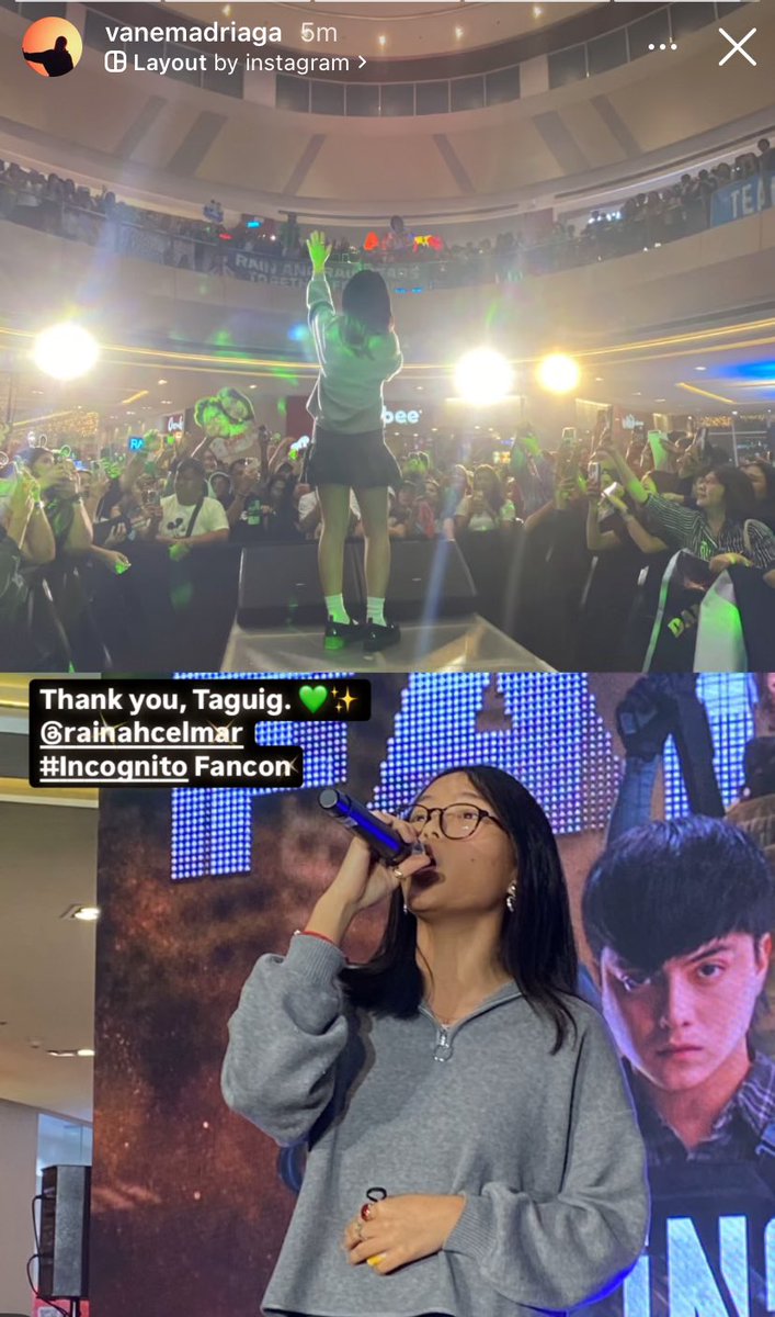 TeamRAINBows_'s tweet photo. “Thank you, Taguig. 💚✨
@rainahcelmar 
#Incognito Fancon”
- Ms. Vane IG Story

RAINcognito FANCON https://t.co/e3NBkoWVqq
